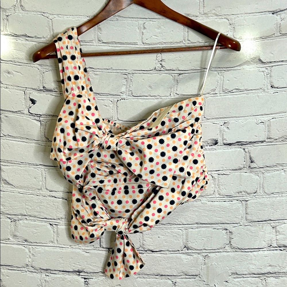 Maeve By Anthropologie One Shoulder Front Tie Tie Size 6 Brand New W/Tags